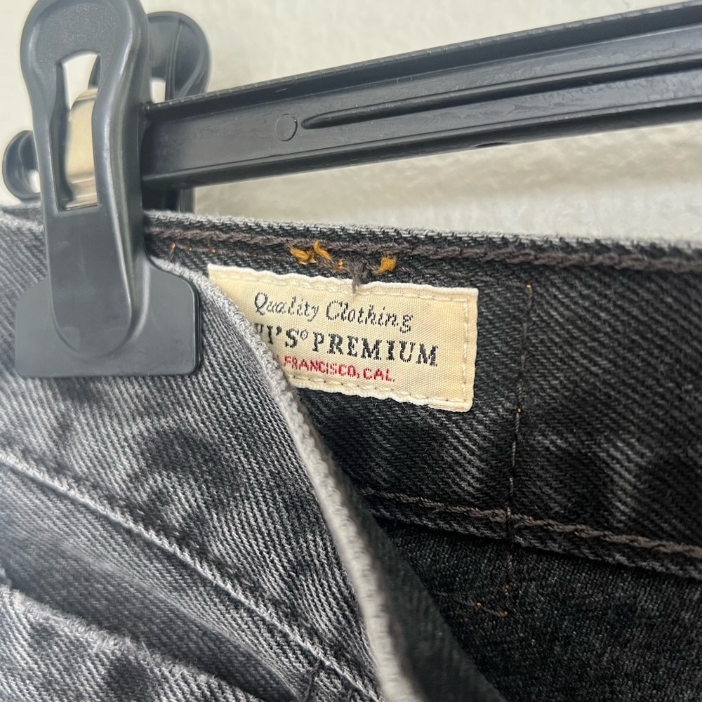 Levi’s Big E Premium Middy Straight Jeans – Mid-Rise – Faded Black – Size 27 - Picture 10 of 14